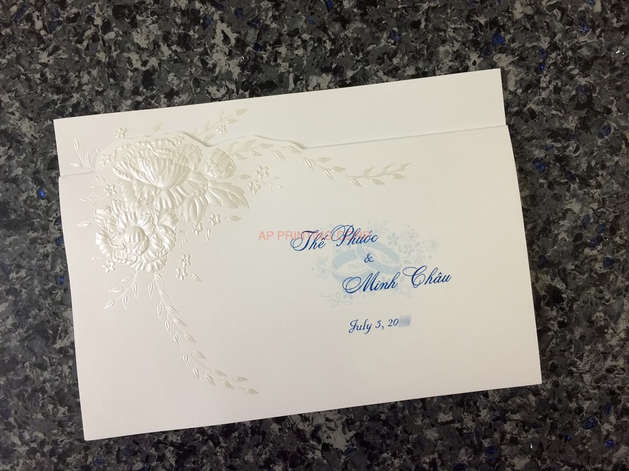 K8455 [I-11] Serenade of Flowers Wedding Invitation