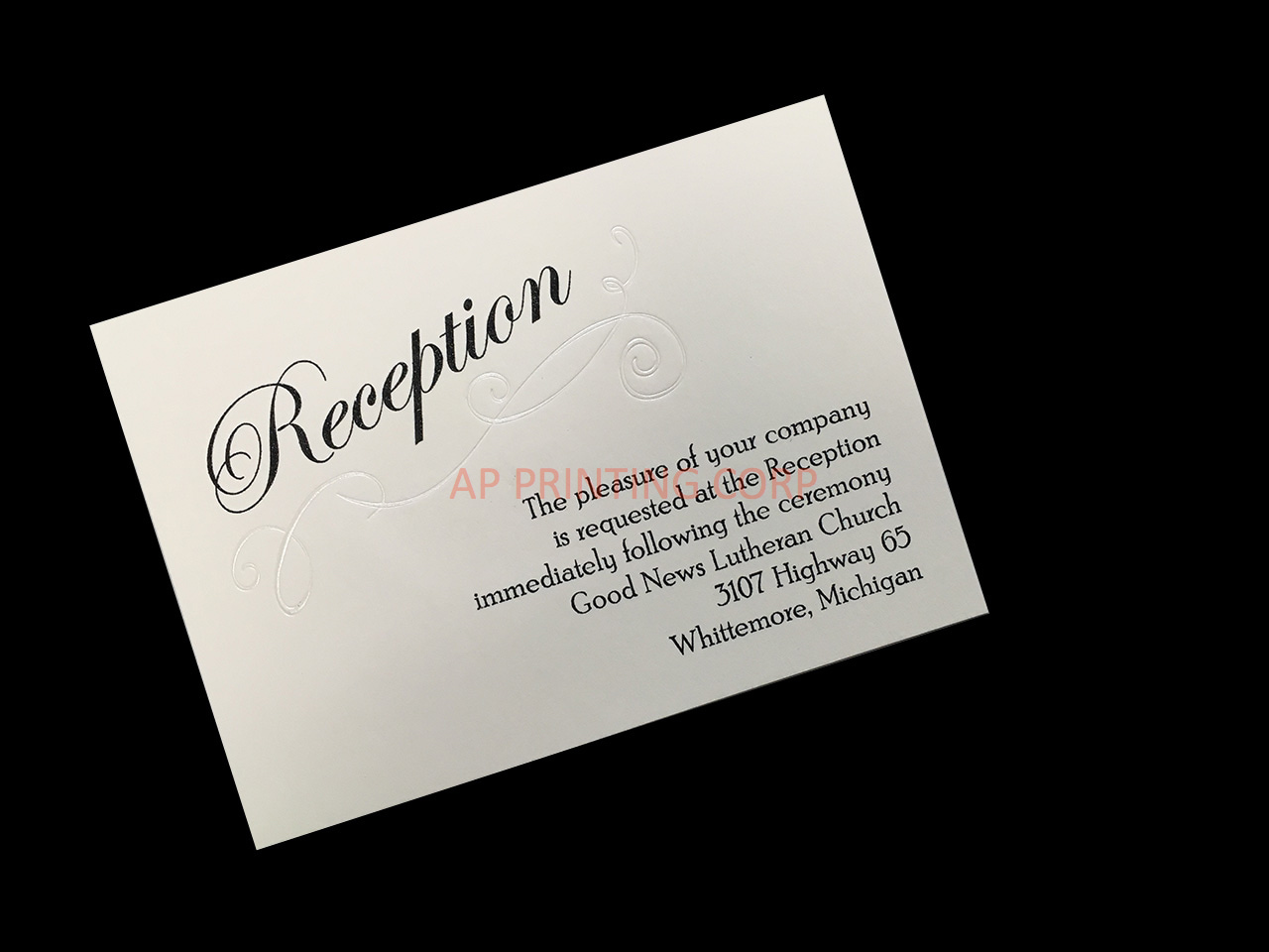 [CC-26] Exquisite Poetry Flowers Wedding Invitation