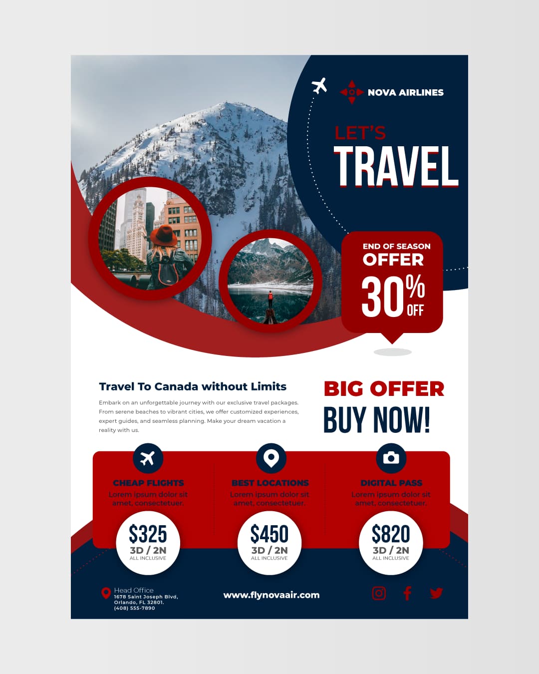 Travel & Airlines Flyer