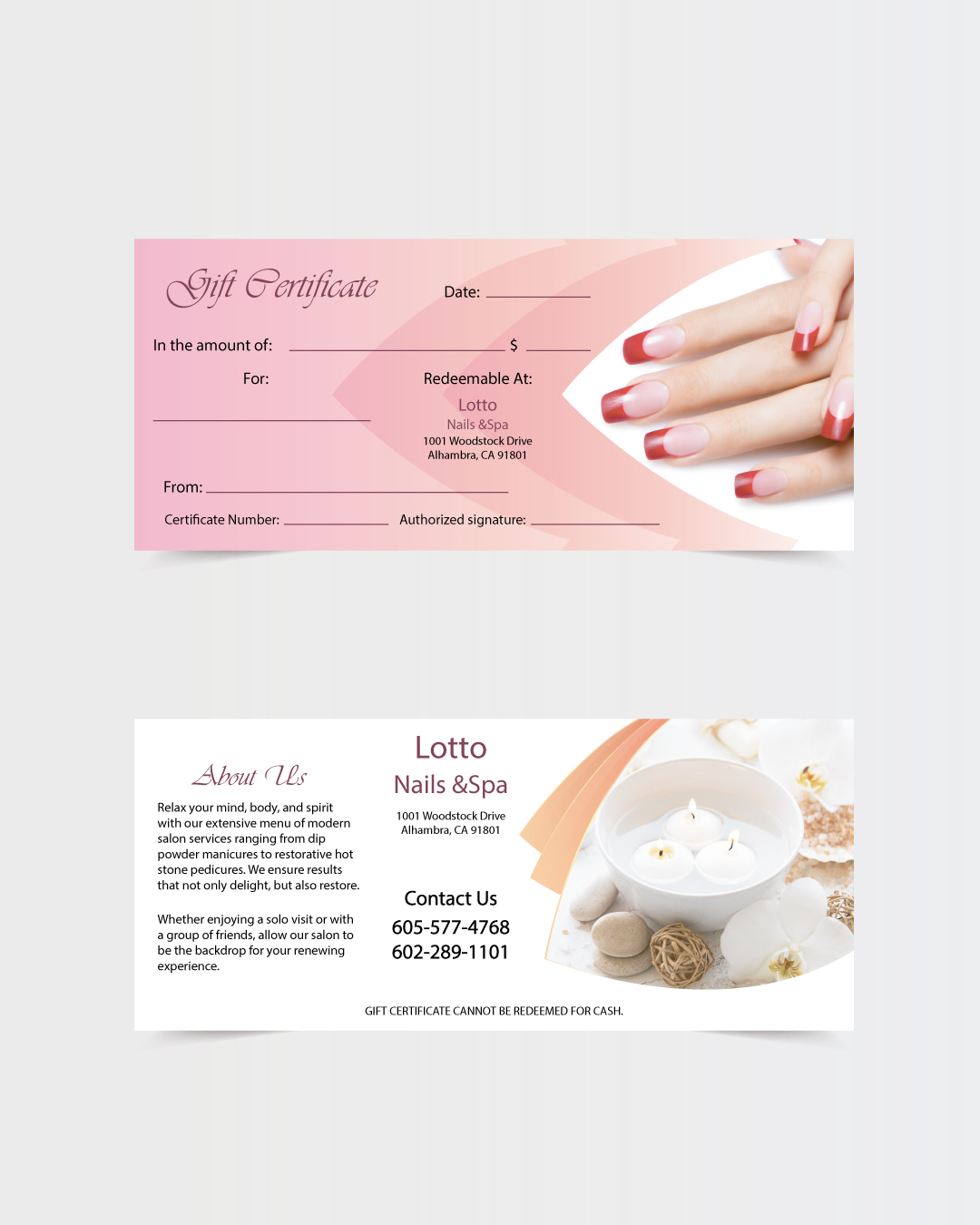 Peach Lotus Nails & Spa Gift Certificate