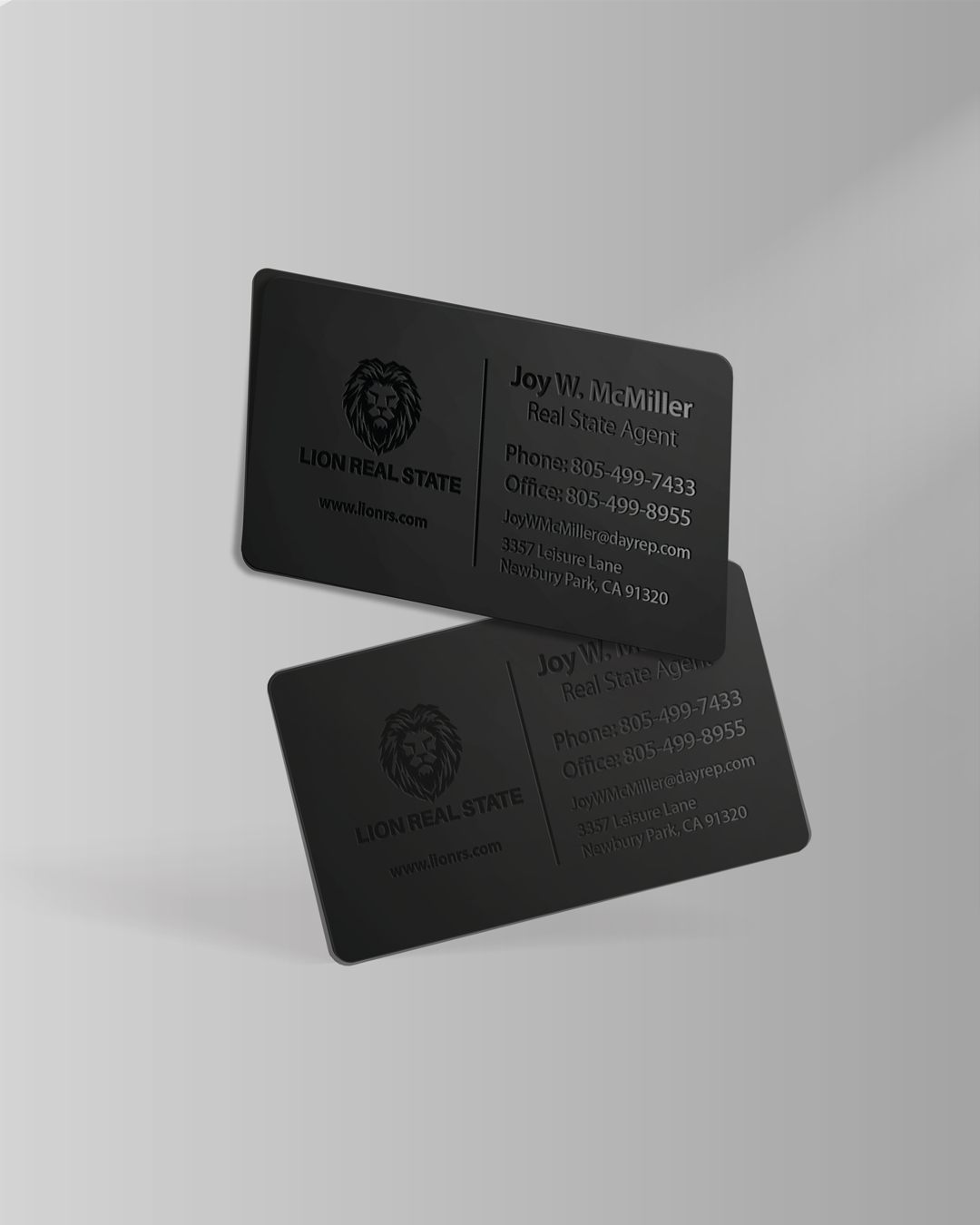 Design Black Elegant Business Cards