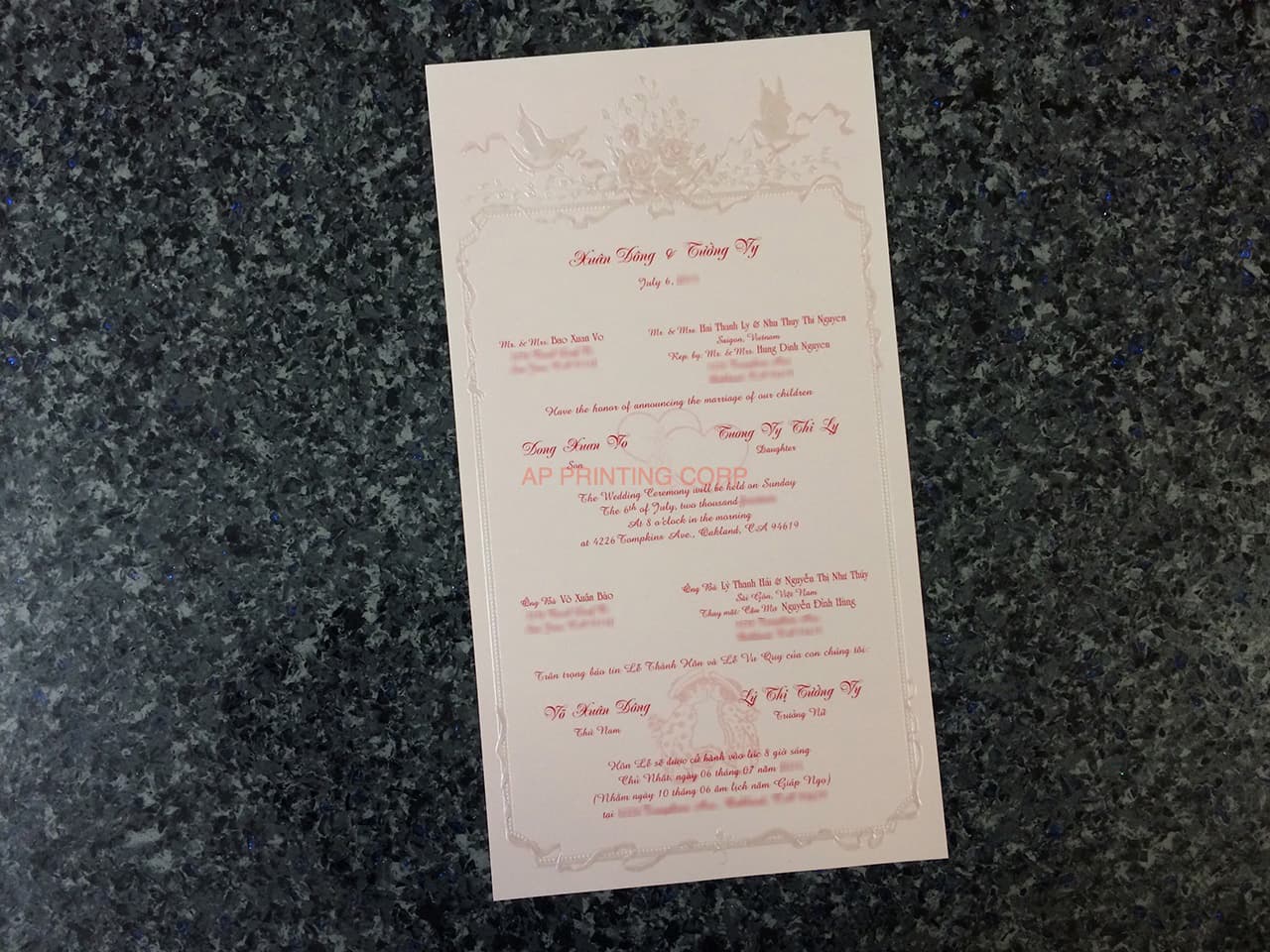 ART-40286 [I-11] Elegance in Flight Birds & Doves Wedding Invitation