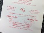 K970 [I-11] Ornate Love Birds & Doves Wedding Invitation