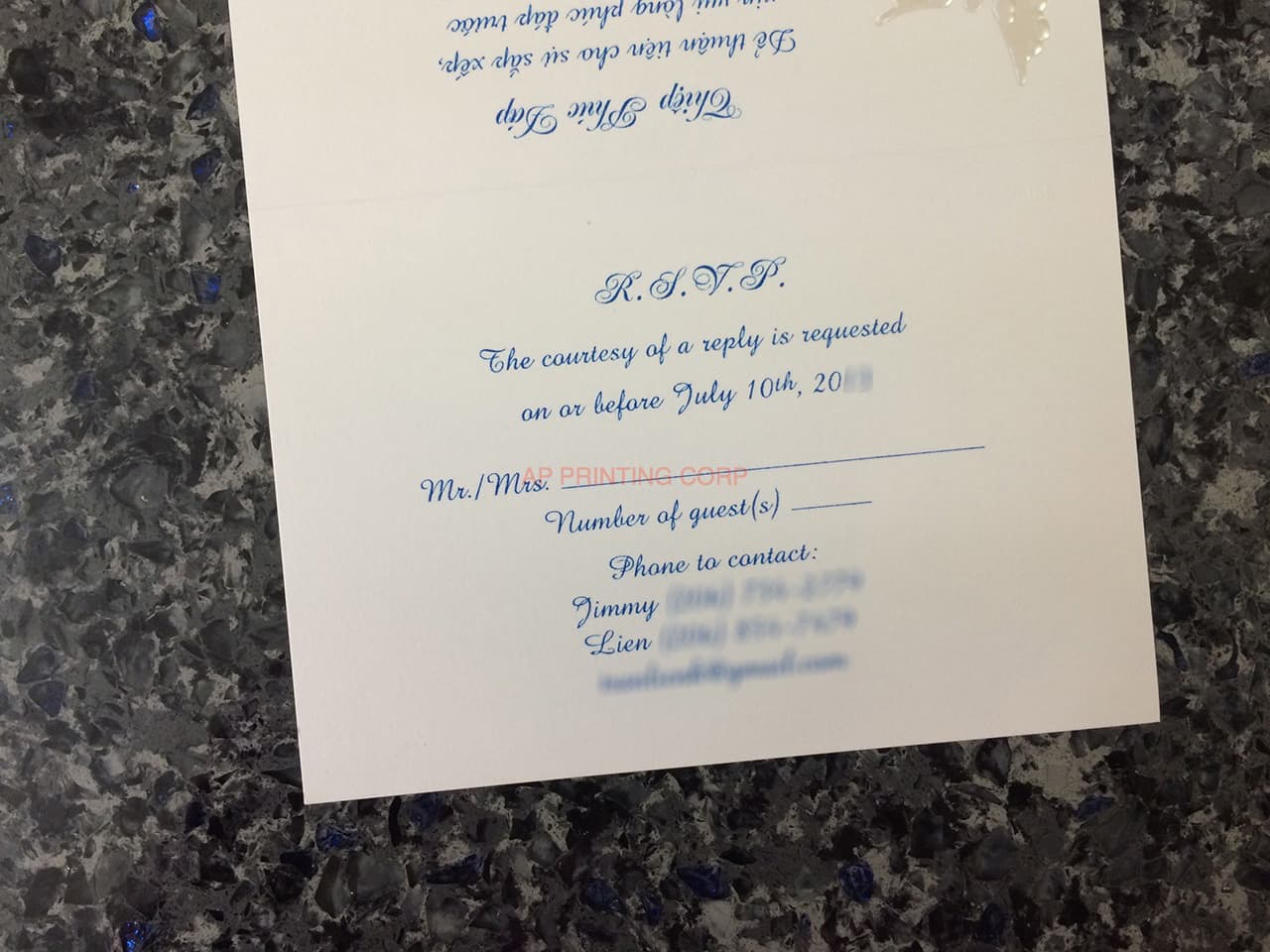 K975 [I-11] Enchanted Melody Birds & Doves Wedding Invitation