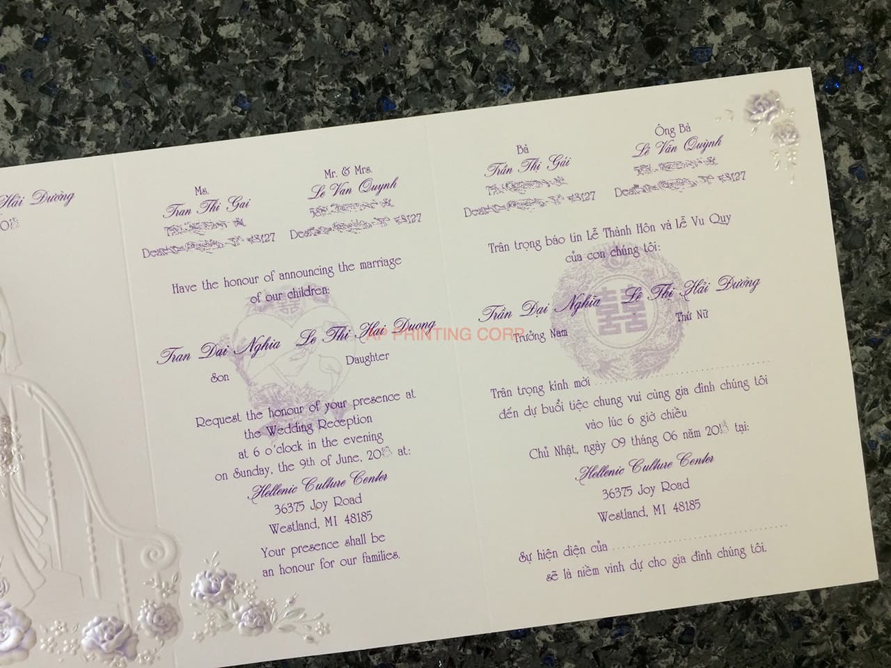 K3318 [I-11] Forever Together Bride & Groom Wedding Invitation