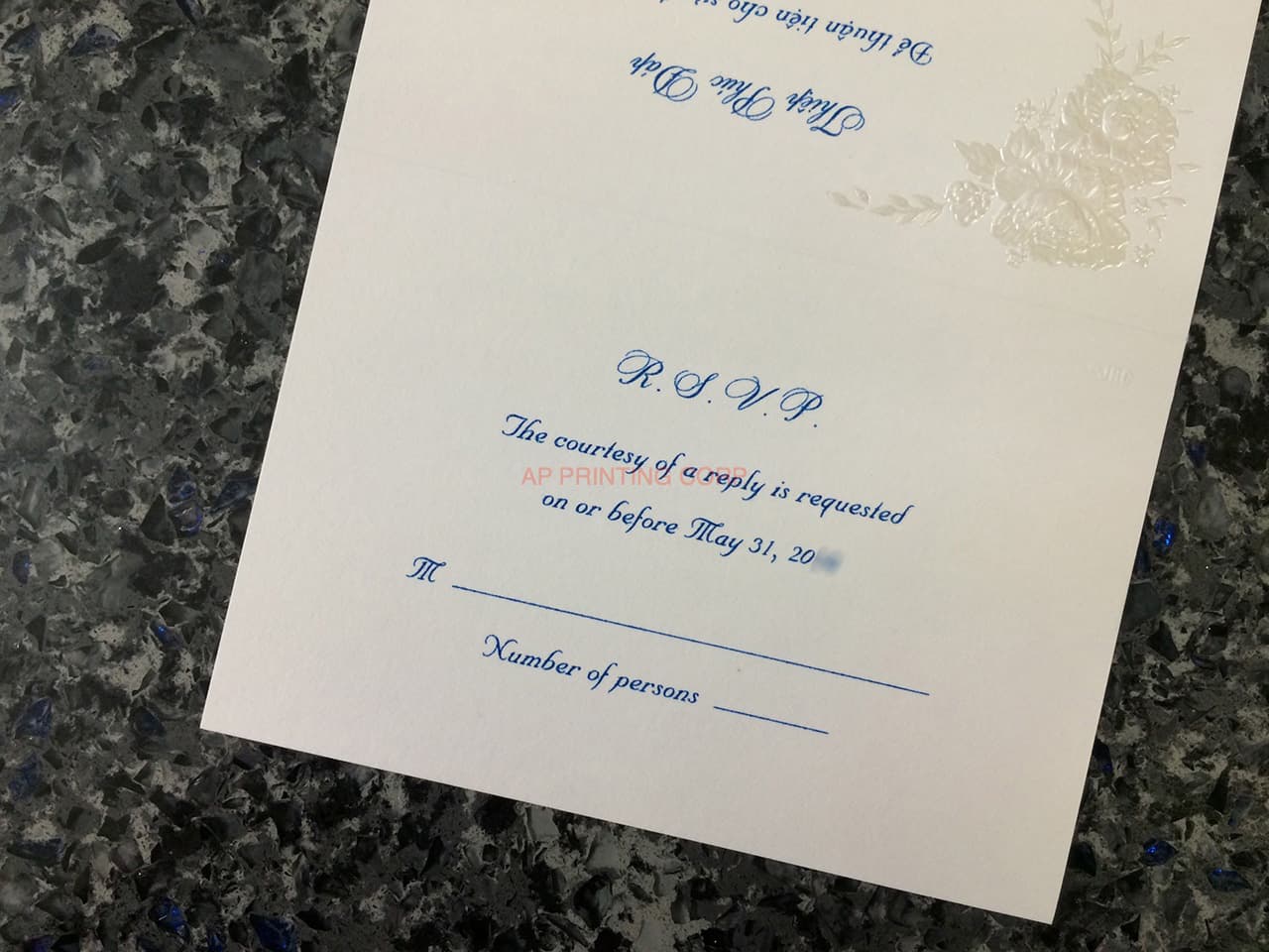 K8455 [I-11] Serenade of Flowers Wedding Invitation