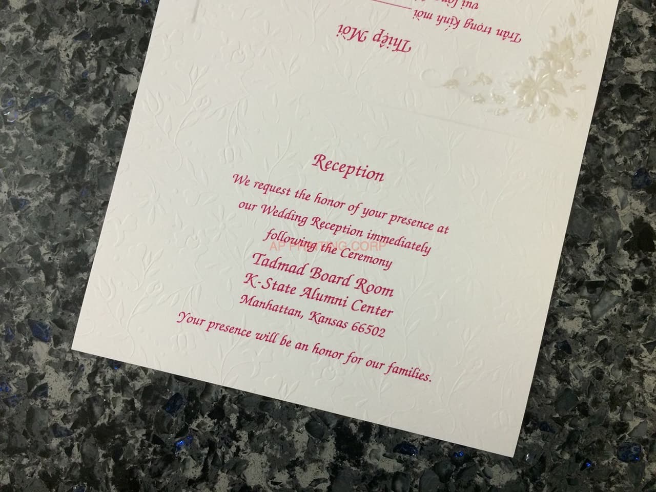 K9995 [I-10] Botanical Elegance Flowers Wedding Invitation