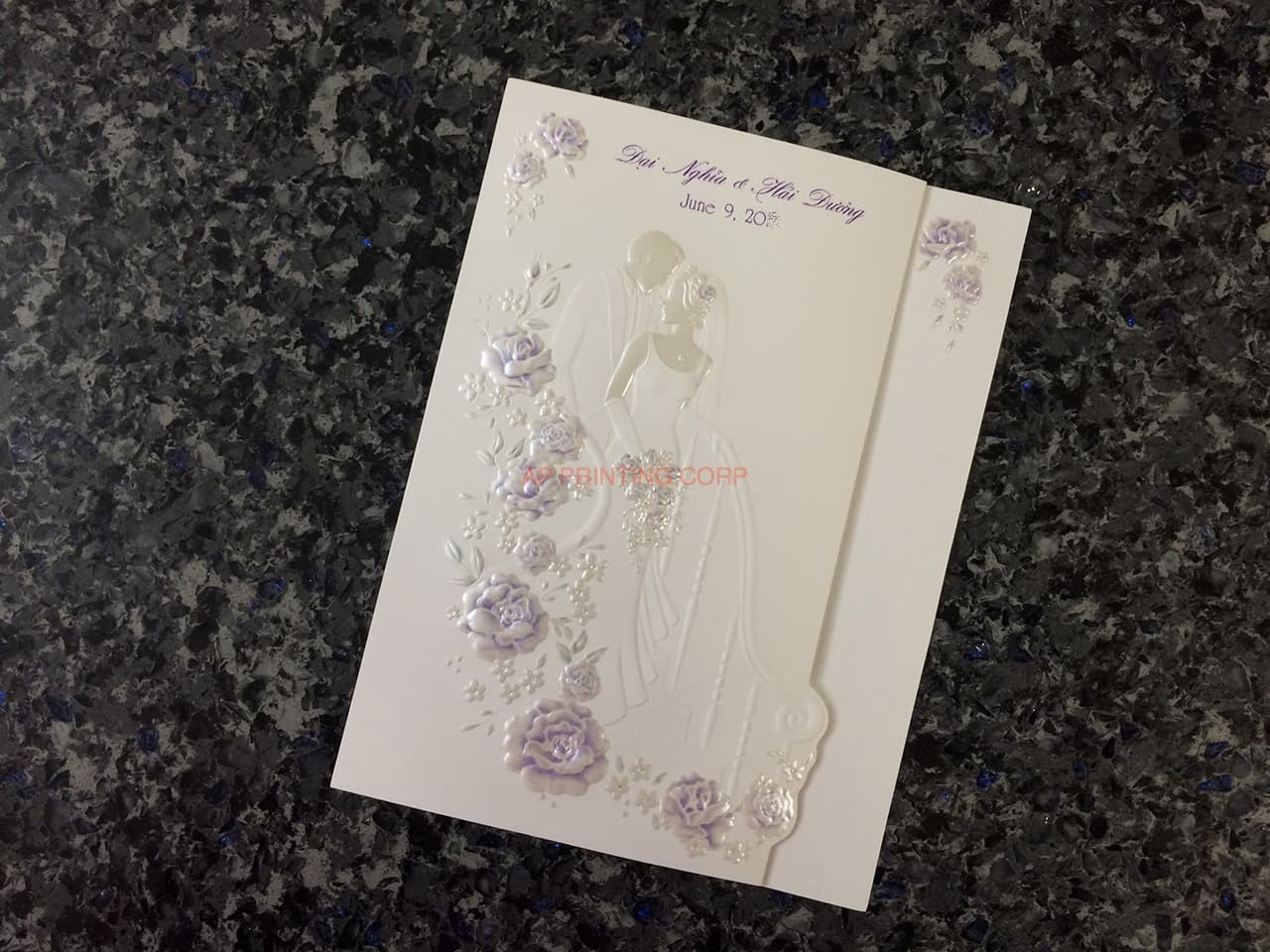 K3318 [I-11] Forever Together Bride & Groom Wedding Invitation