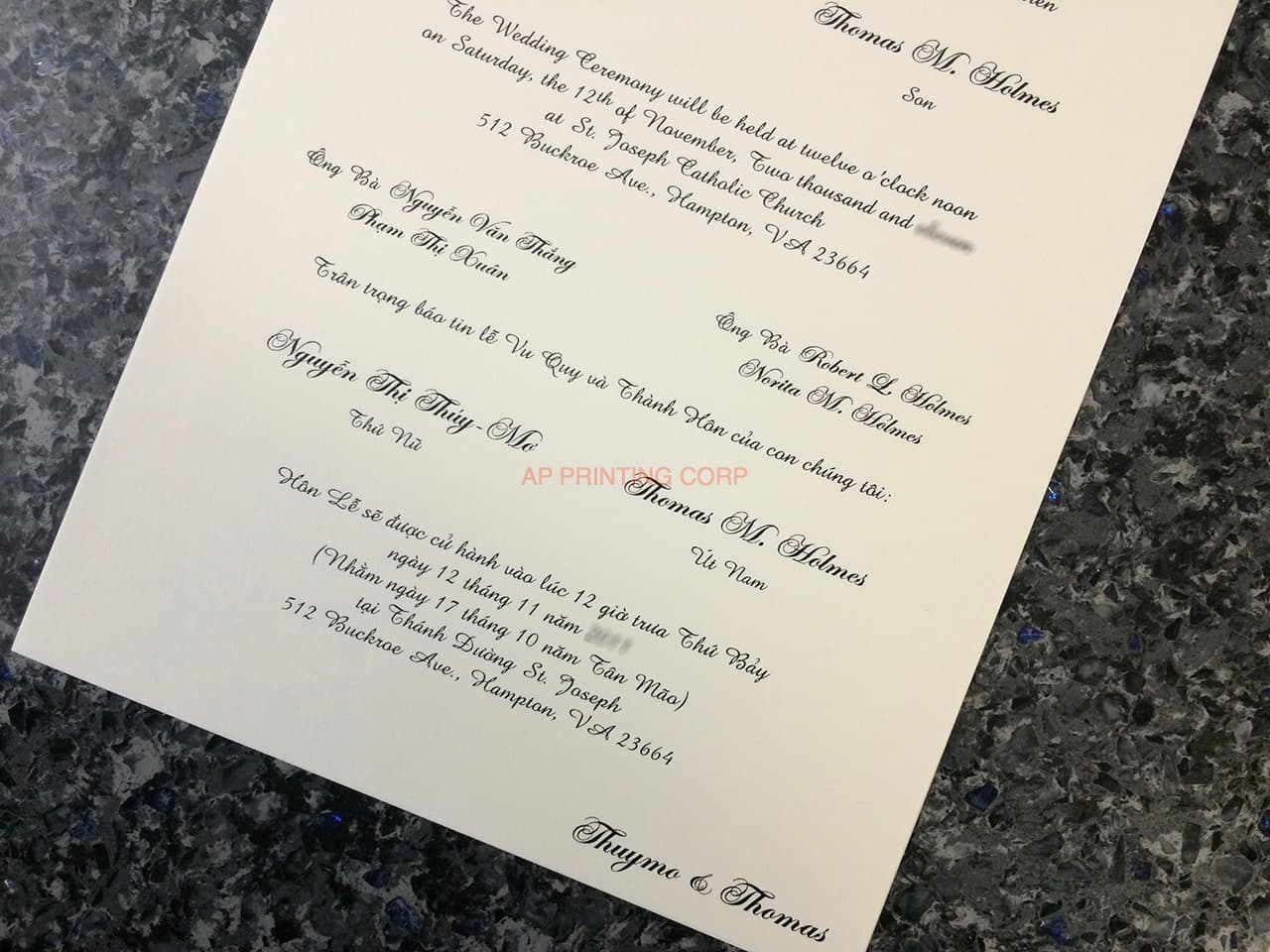 ART-41009 [I-11] Charming Bellflowers Wedding Invitation