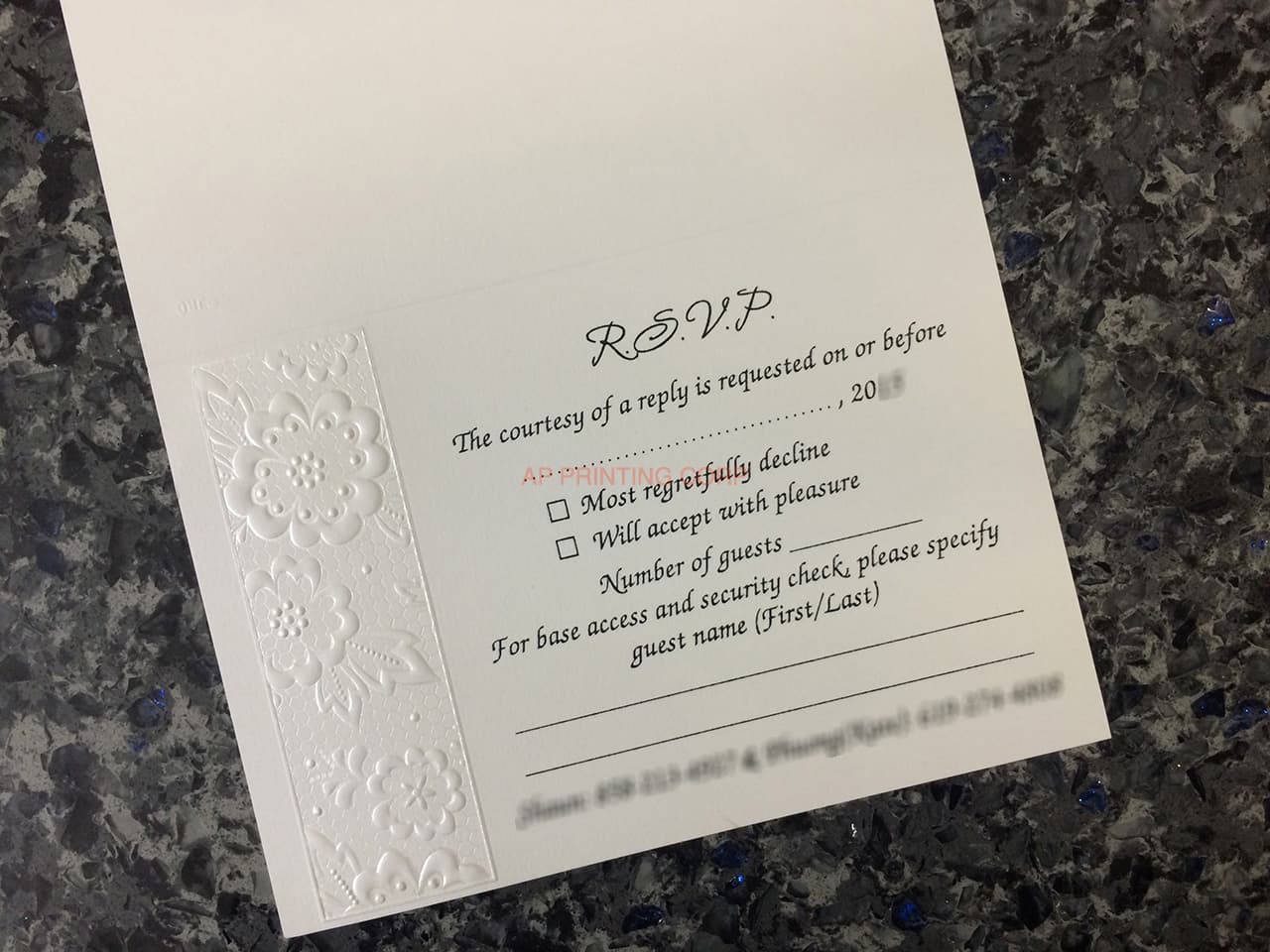 K8071 [I-10] Flowers Symphony Wedding Invitation