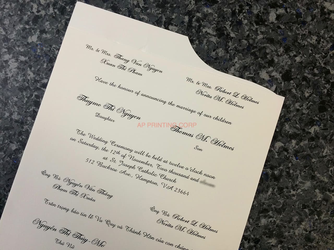 ART-41009 [I-11] Charming Bellflowers Wedding Invitation