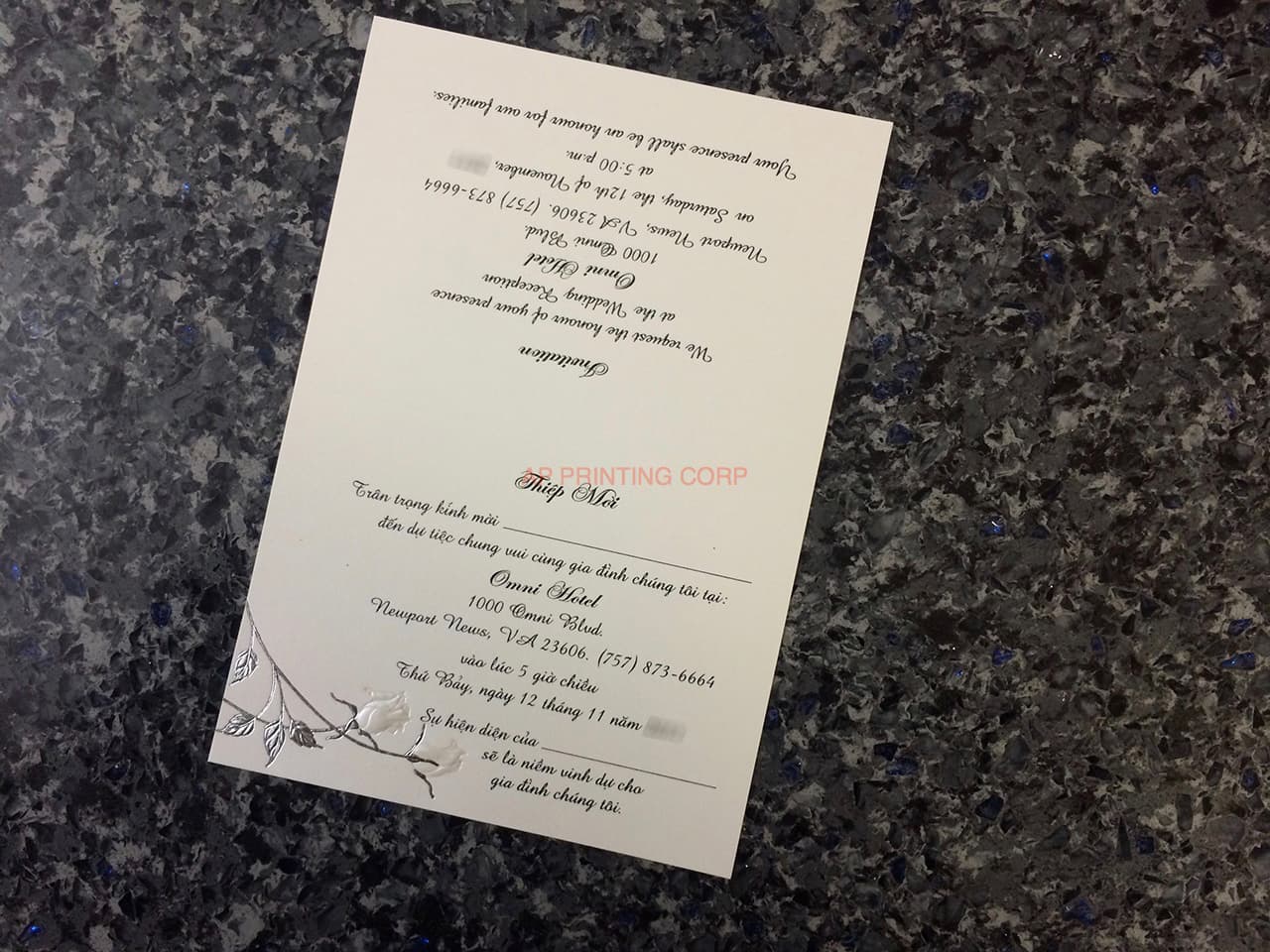 ART-41009 [I-11] Charming Bellflowers Wedding Invitation