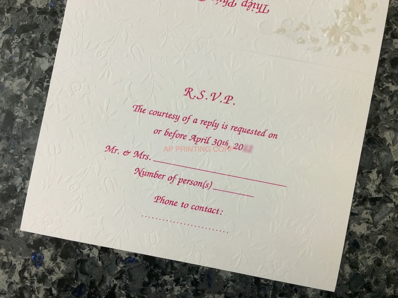 K9995 [I-10] Botanical Elegance Flowers Wedding Invitation