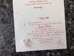 K970 [I-11] Ornate Love Birds & Doves Wedding Invitation