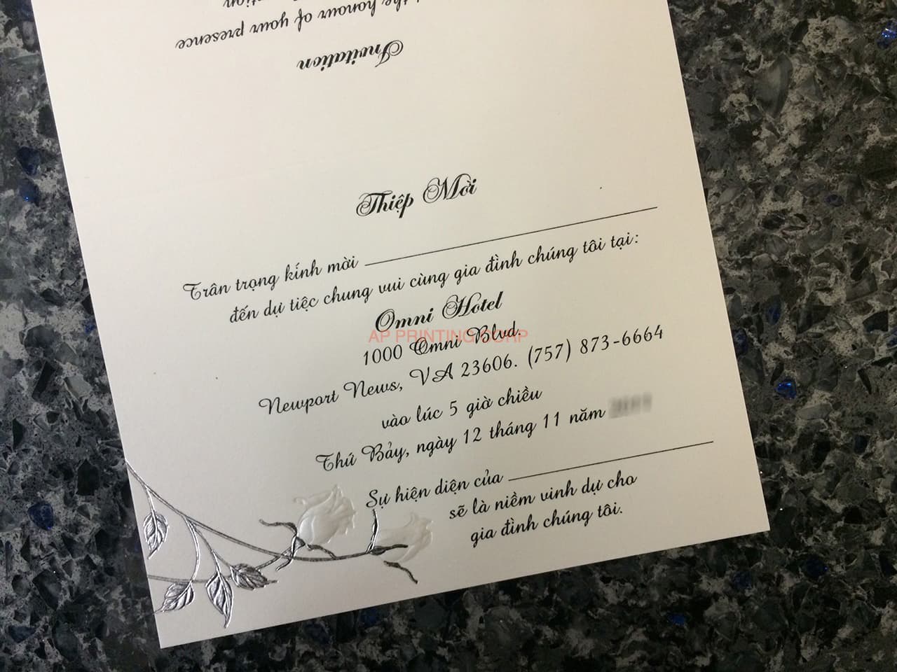 ART-41009 [I-11] Charming Bellflowers Wedding Invitation