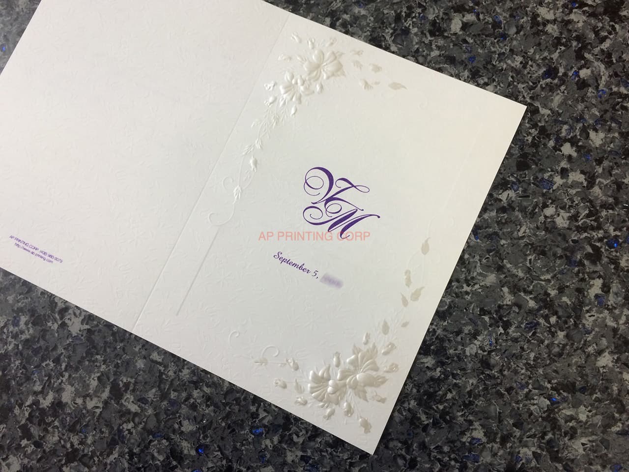 K9995 [I-10] Botanical Elegance Flowers Wedding Invitation