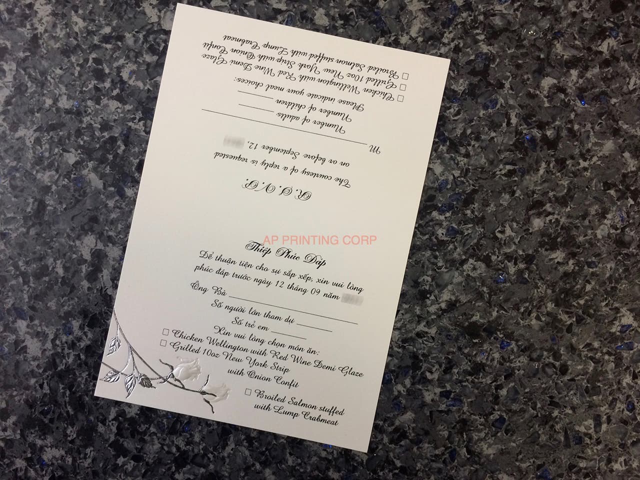 ART-41009 [I-11] Charming Bellflowers Wedding Invitation