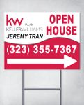 Keller Williams Realty Red Curved Design Yard Sign