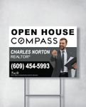 COMPASS Elegant Gray Yard Sign