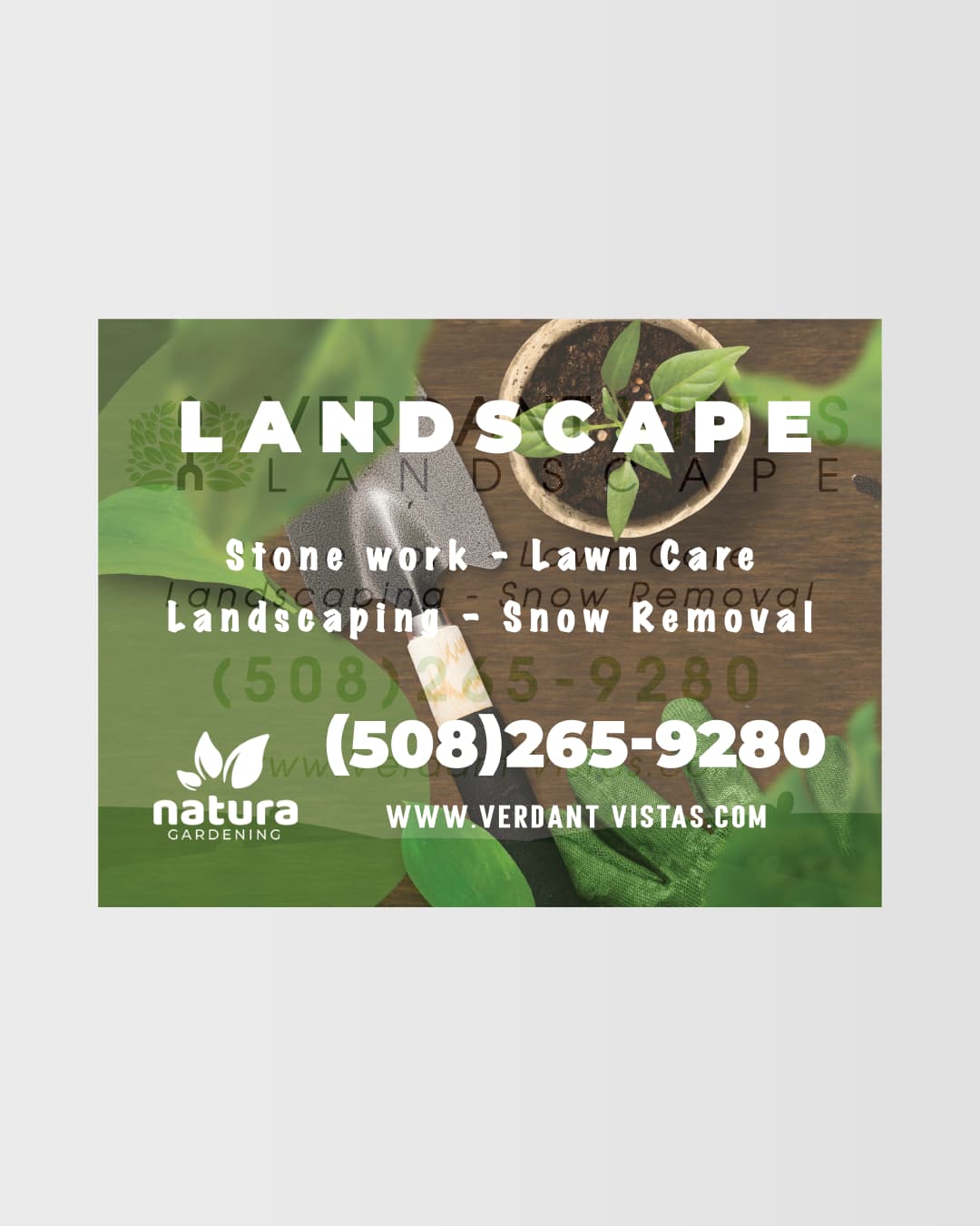Landscaping Car Magnet