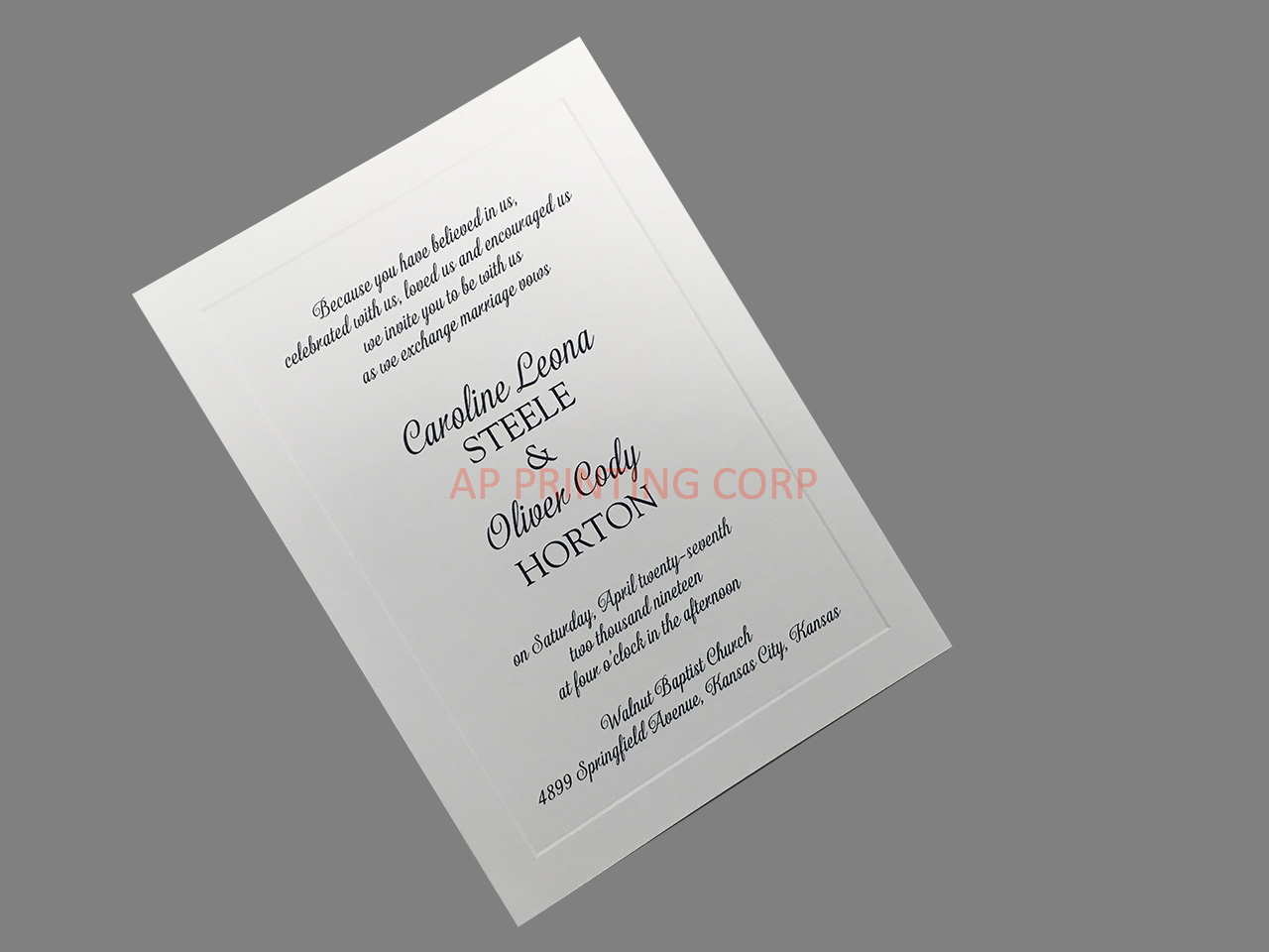 Classic Luxury [CC-03] Elegant Wedding Invitation