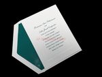 White Paneled Petite [CC-01] Elegant Wedding Invitation