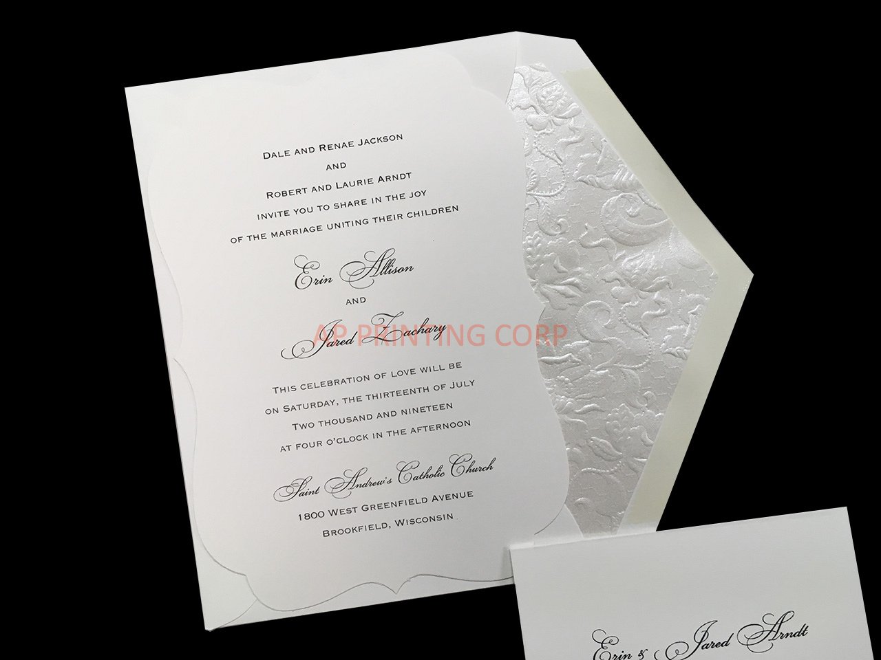 Simply Elegant [CC-35] Elegant Wedding Invitation