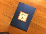 PAL-57-MMM Sapphire, Mandarin, White Gold Pocket & Folder Invitation