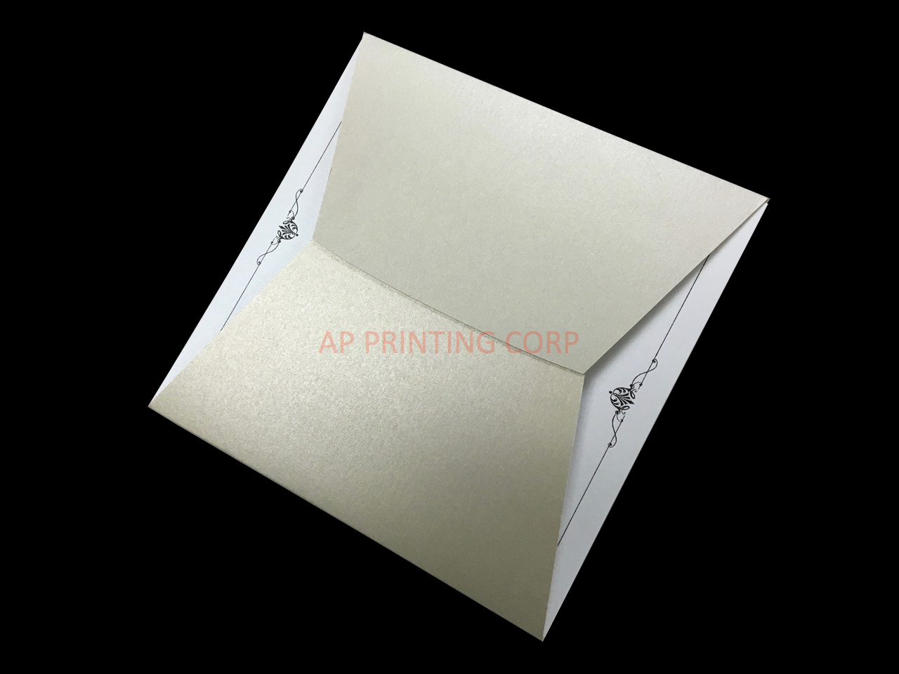 Wrapped in Gold [CC-65] Pocket & Folder Invitation