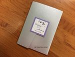 PAL-57-MMM Silver, Amethyst, Ice Silver Pocket & Folder Invitation