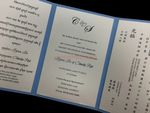CTF-58-N-N Blue, White Pocket & Folder Invitation