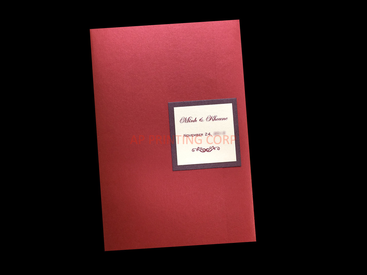 CTF-58-M-M Mars, Quartz Pocket & Folder Invitation