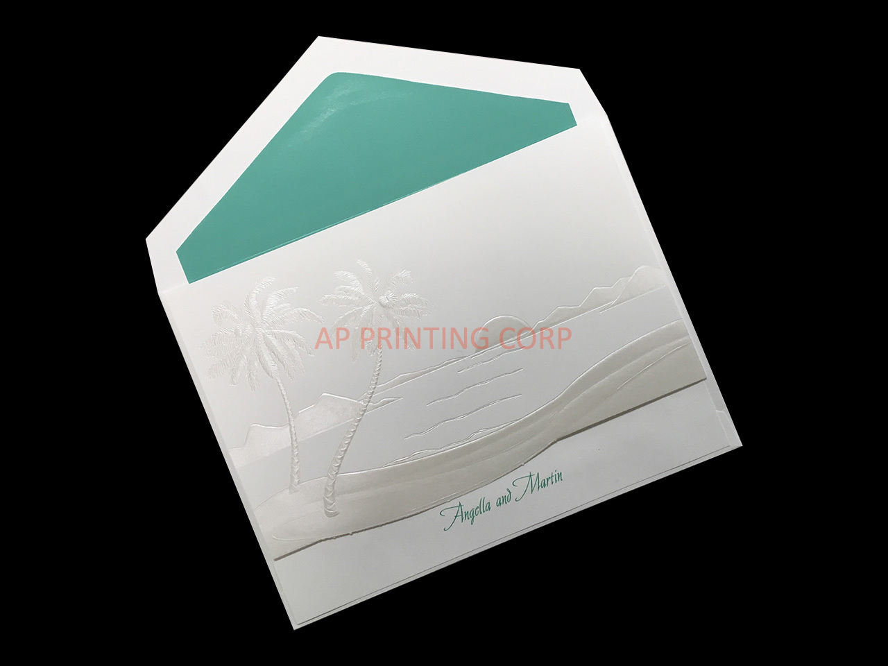 Tropical Sunset [CC-15] Pocket & Folder Invitation