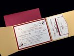 PAL-V-57-MMM Gold, Red Lacquer, Ice Gold Pocket & Folder Invitation