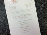 K970 [I-11] Ornate Love Birds & Doves Wedding Invitation