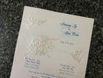 K975 [I-11] Enchanted Melody Birds & Doves Wedding Invitation