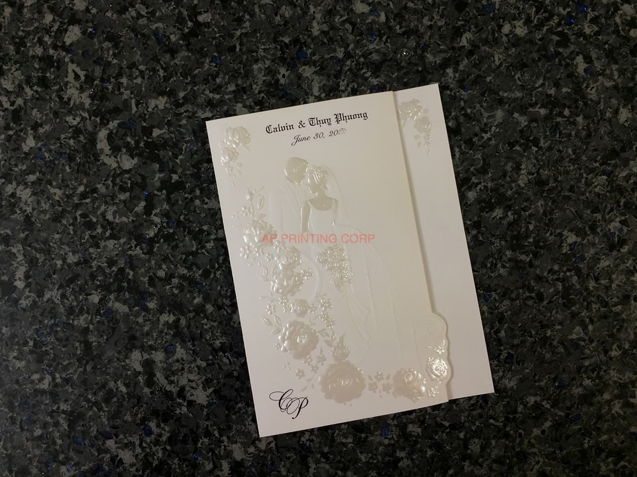 K3315 [I-10] Chic Wedding Bliss Bride & Groom Wedding Invitation