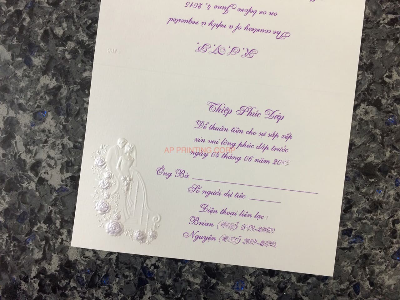 K3318 [I-11] Forever Together Bride & Groom Wedding Invitation