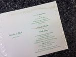 K8255 [I-10] Sophisticated Vows Bride & Groom Wedding Invitation
