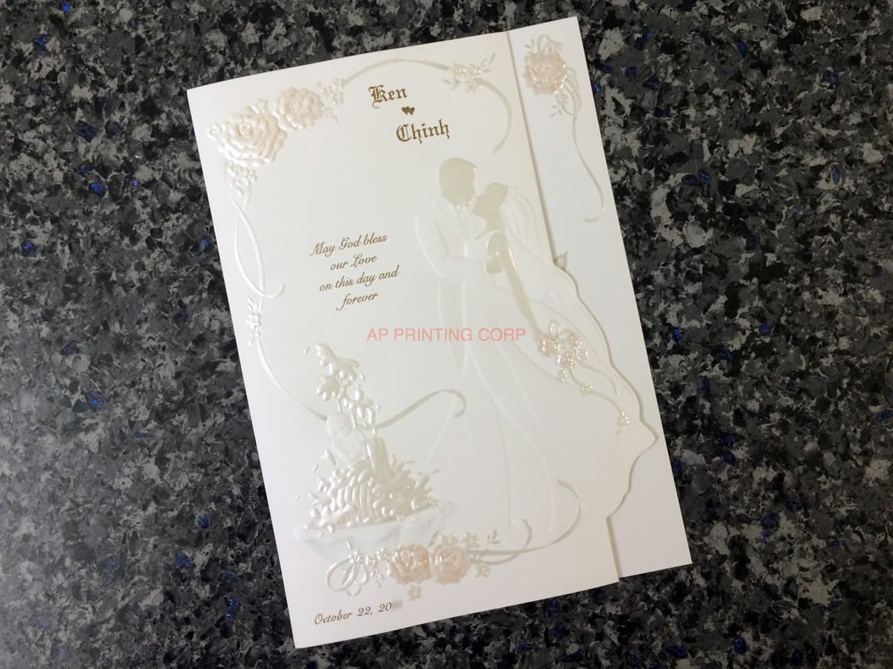 K8701 [I-11] Forever Entwined Bride & Groom Wedding Invitation