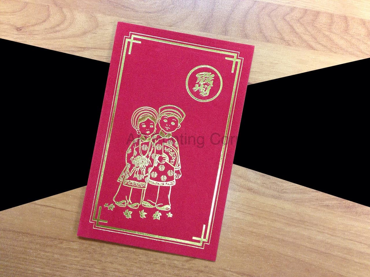 DR2-ND-V [V-L-03] Zen Harmony Bride & Groom Wedding Invitation