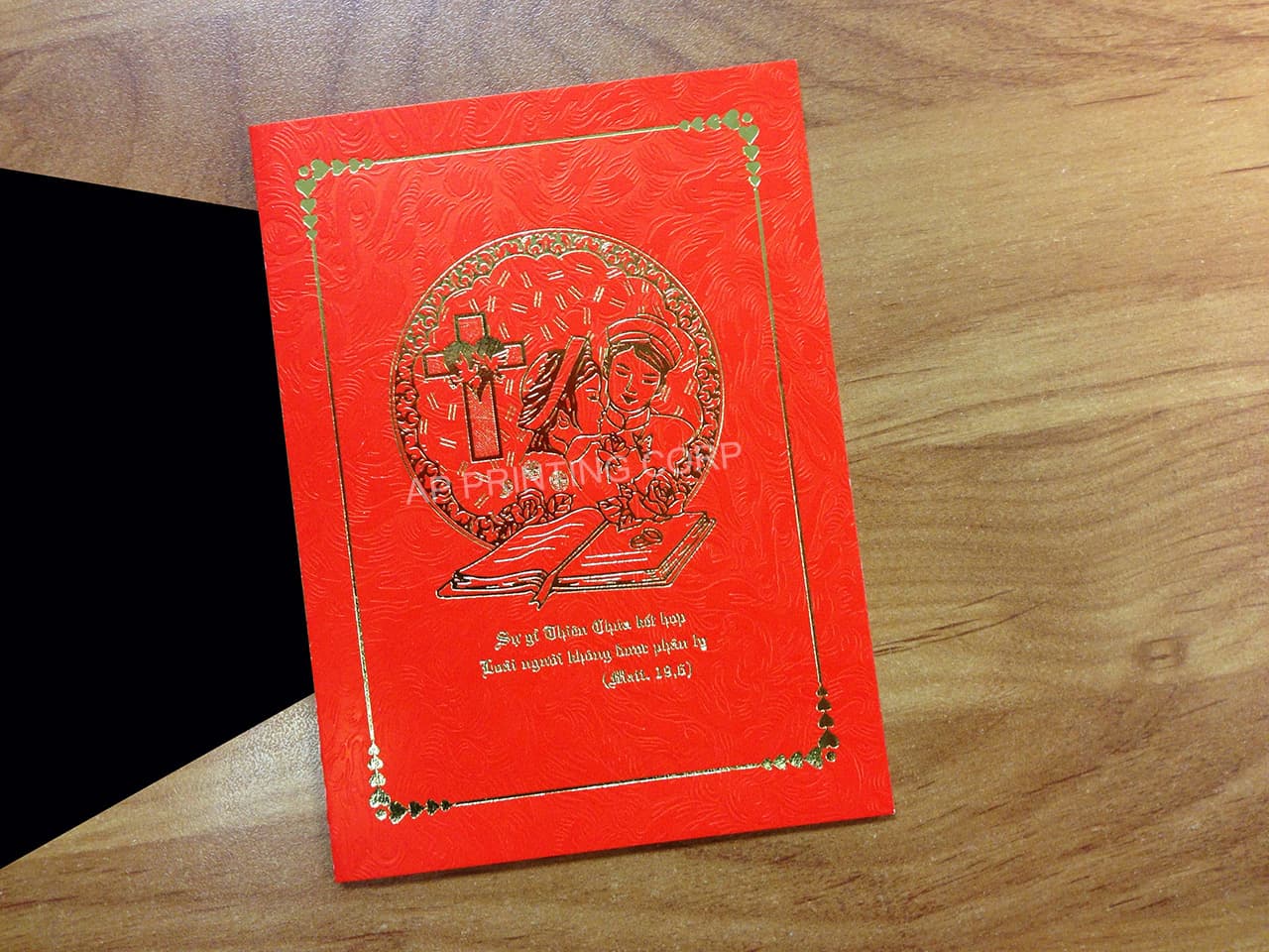 DRTG-DC-V [V-L-01] Infinite Love Bride & Groom Wedding Invitation