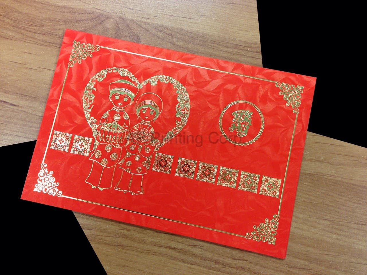 DR8-DVS2-V [V-L-02] Blissful Elegance Bride & Groom Wedding Invitation