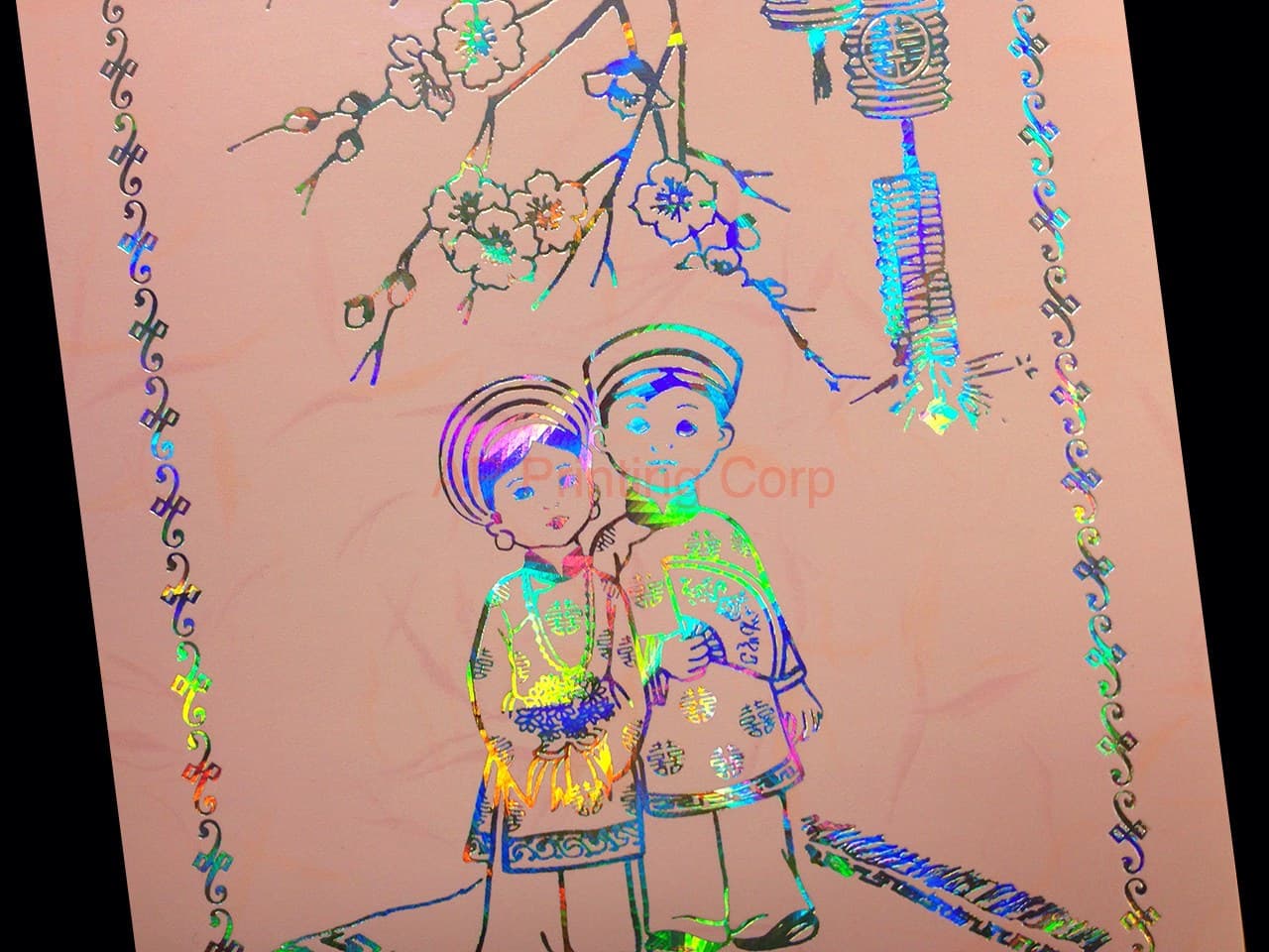 DRCM-RPD2-RF [V-L-02] Rose Petal Harmony Bride & Groom Wedding Invitation