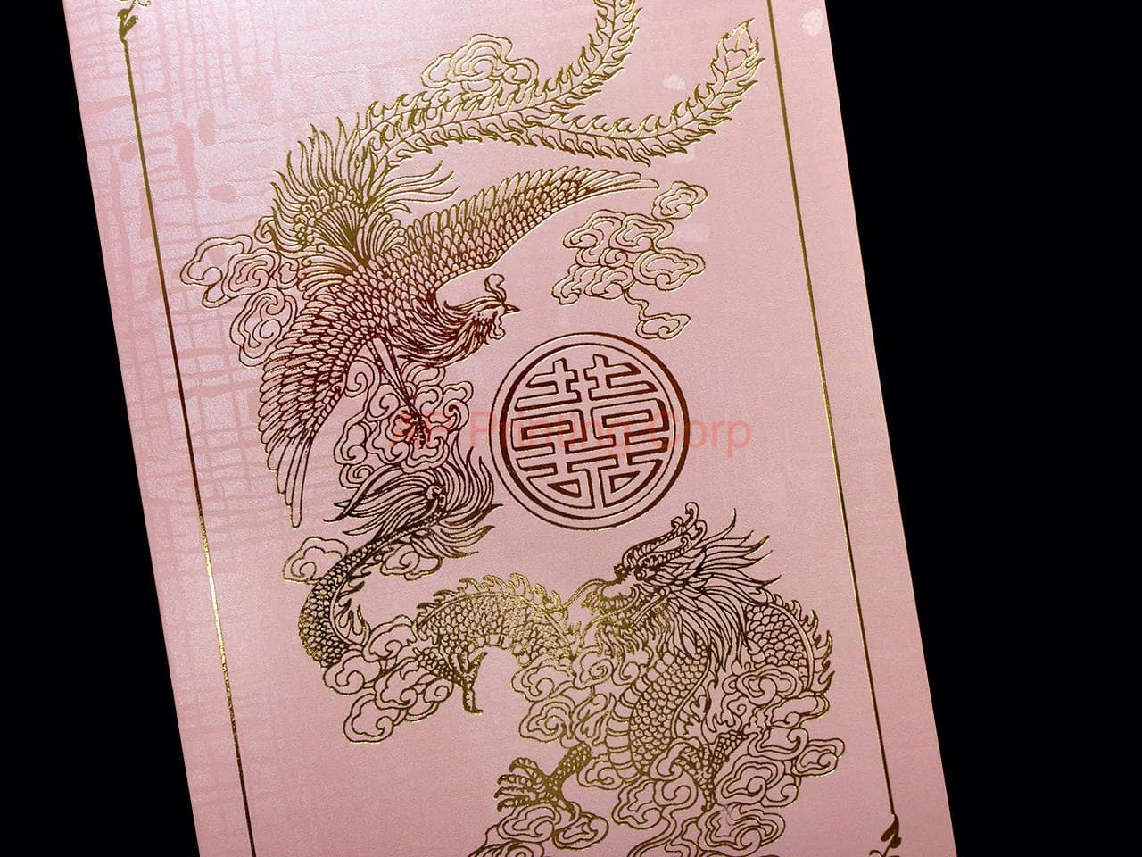RP2-HT-V-B [V-L-01] Celestial Dragons & Phoenix Wedding Invitation