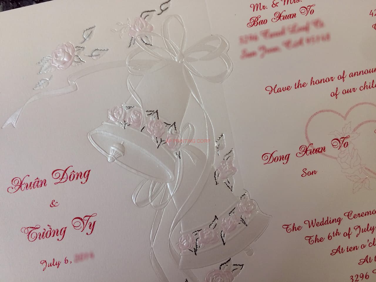 ART-44995 [I-11] Blossom Bells & Flowers Wedding Invitation