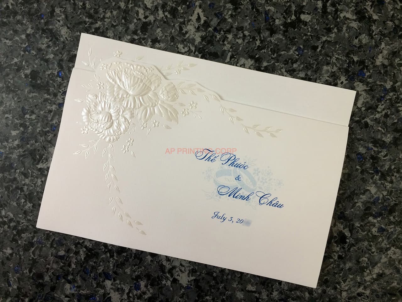 K8455 [I-11] Serenade of Flowers Wedding Invitation