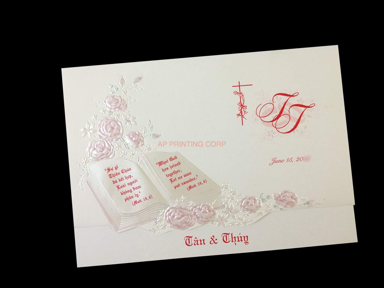K9649 [I-11] Enchanted Petals & Flowers Wedding Invitation