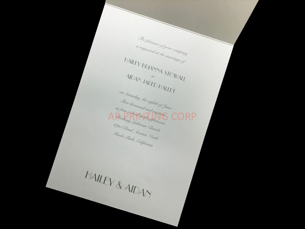 Deco Art [CC-55] Romantic Petal Cascade Flowers Wedding Invitation