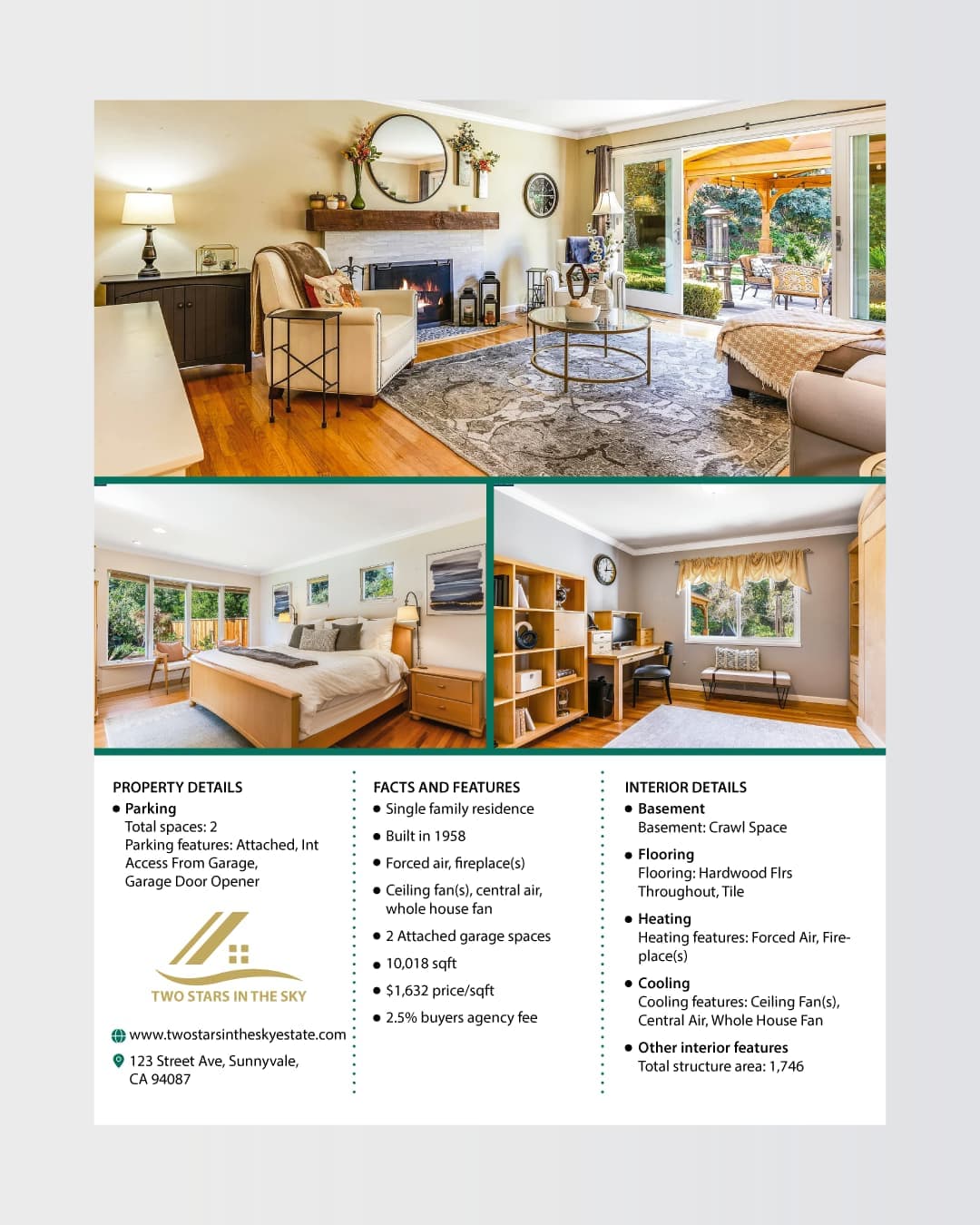 Comfortable Green Real State Flyer